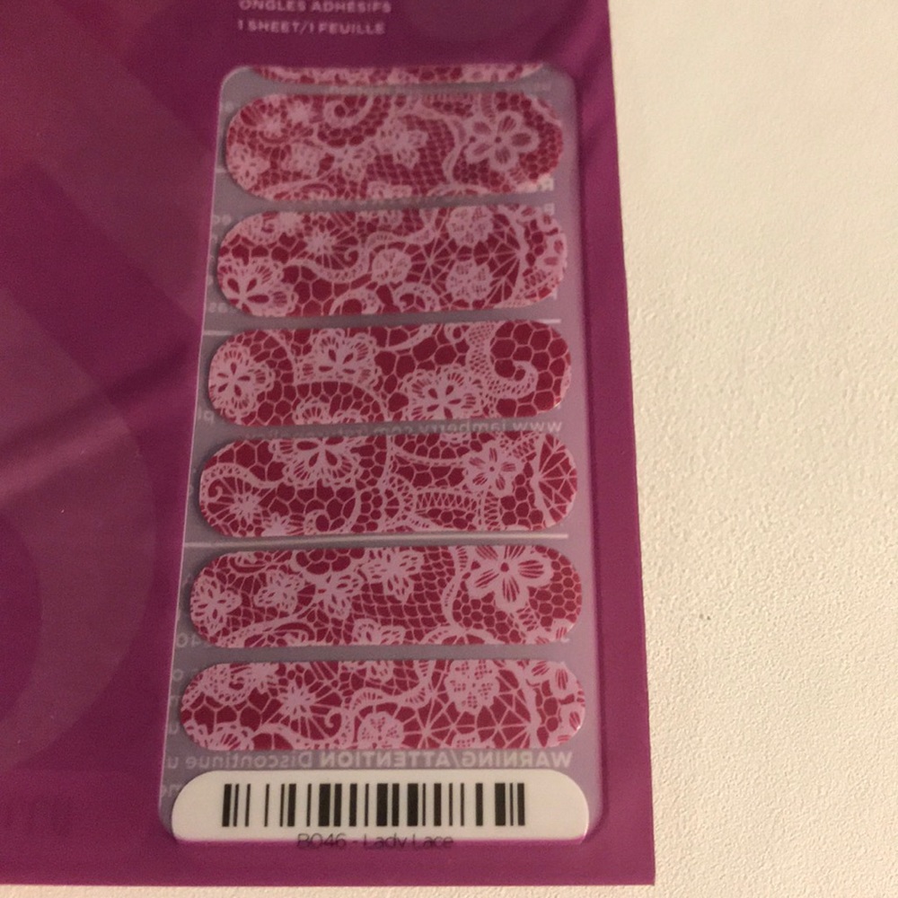 New full sheet Jamberry lady lace